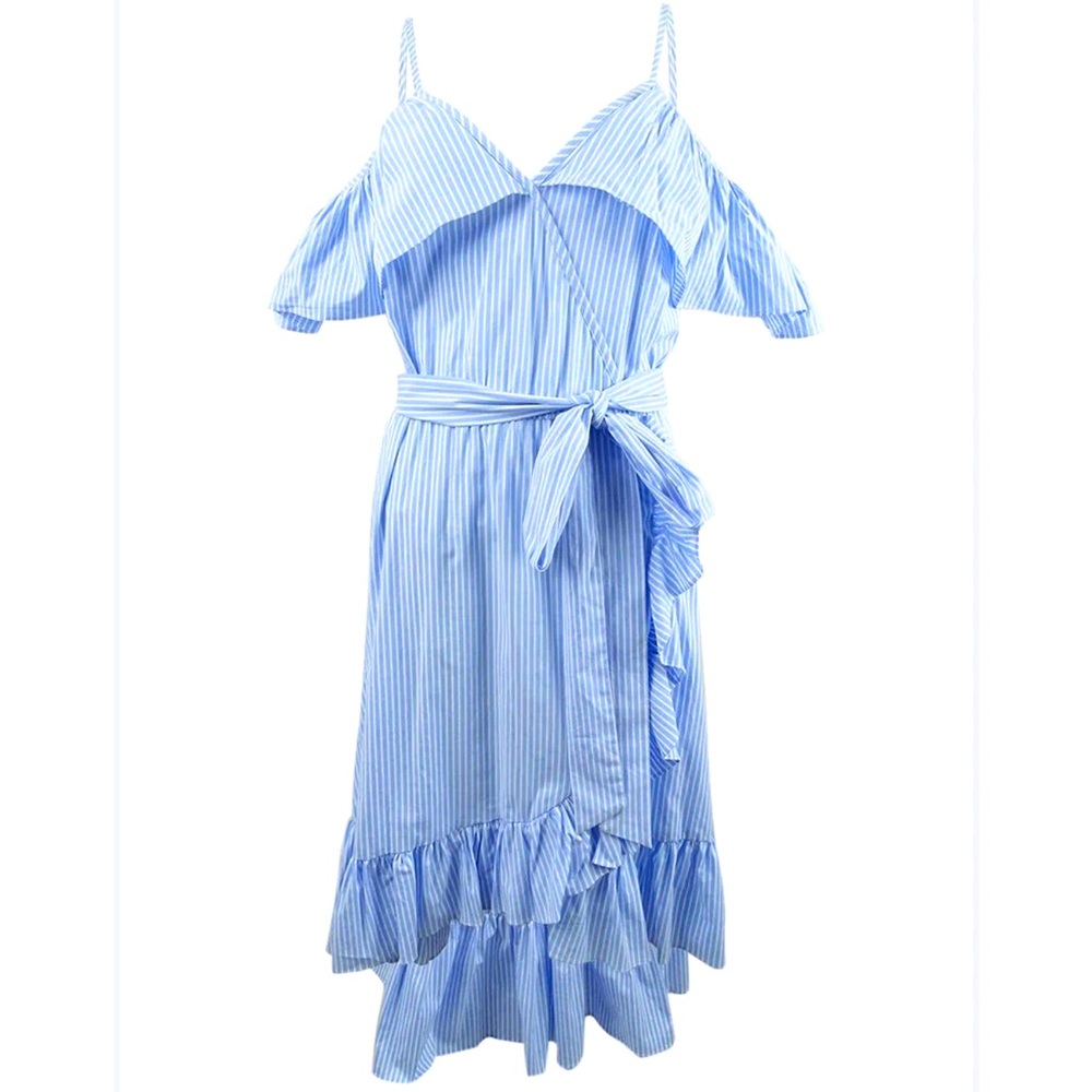 Jill Jill Stuart Cold-Shoulder Flounce Dress Size ~ S